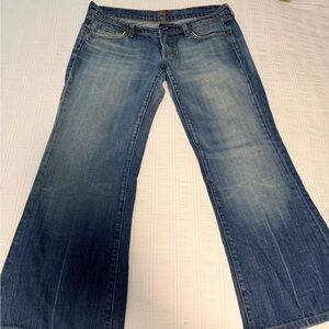 7 For All Mankind Medium Blue Flare Jeans